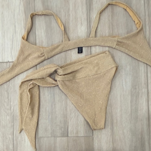 Beach Riot Gold Bikini Set - Picture 3 of 3